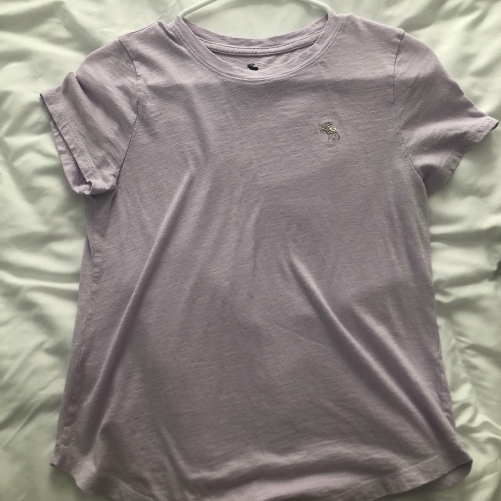 Lavender basic tee Abercrombie & Fitch kids